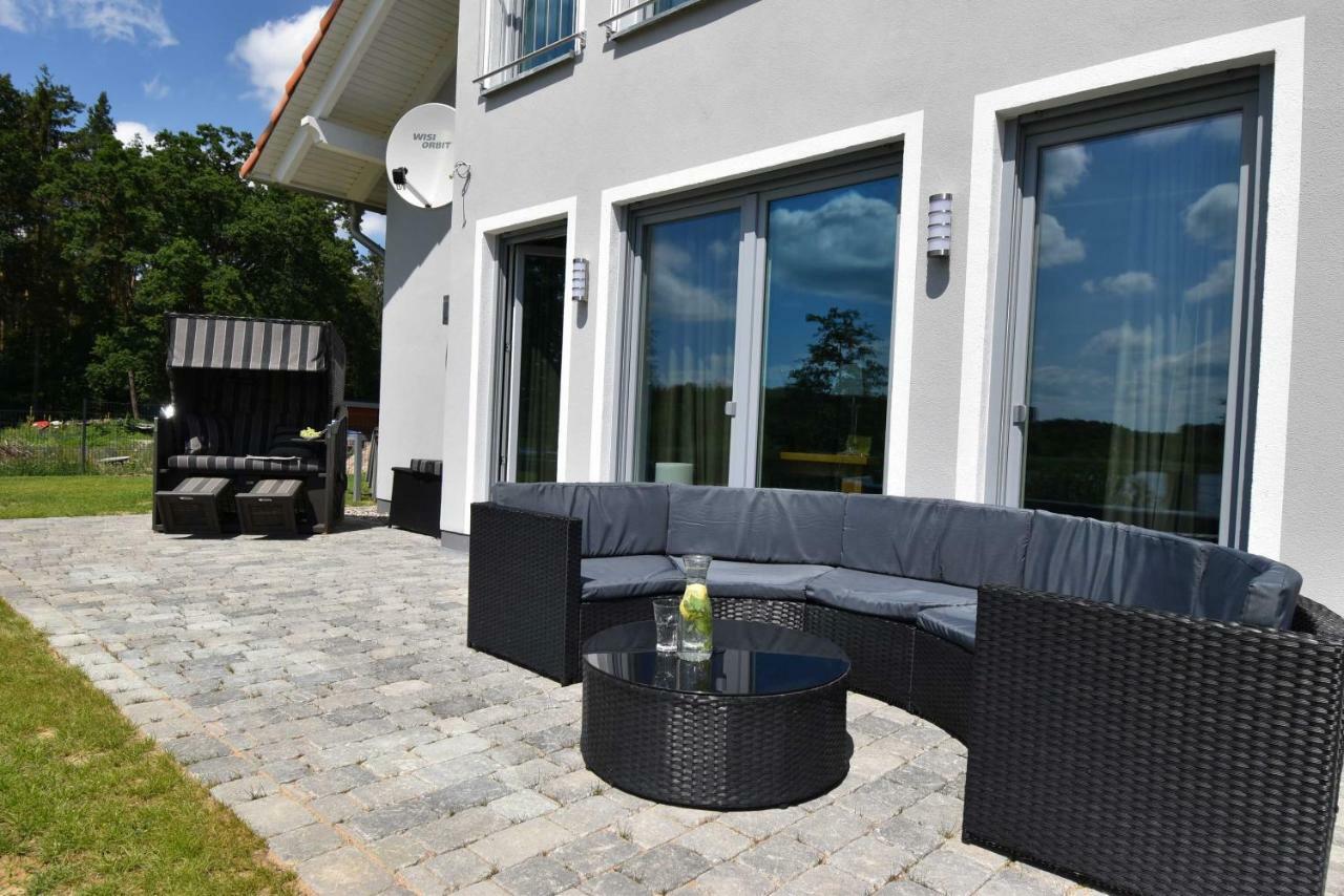 Luxus-See-Domizil Mit Sauna, Kamin Und Boot-130 Qm Fuer 6 Personen คราโคอัมเซ ภายนอก รูปภาพ